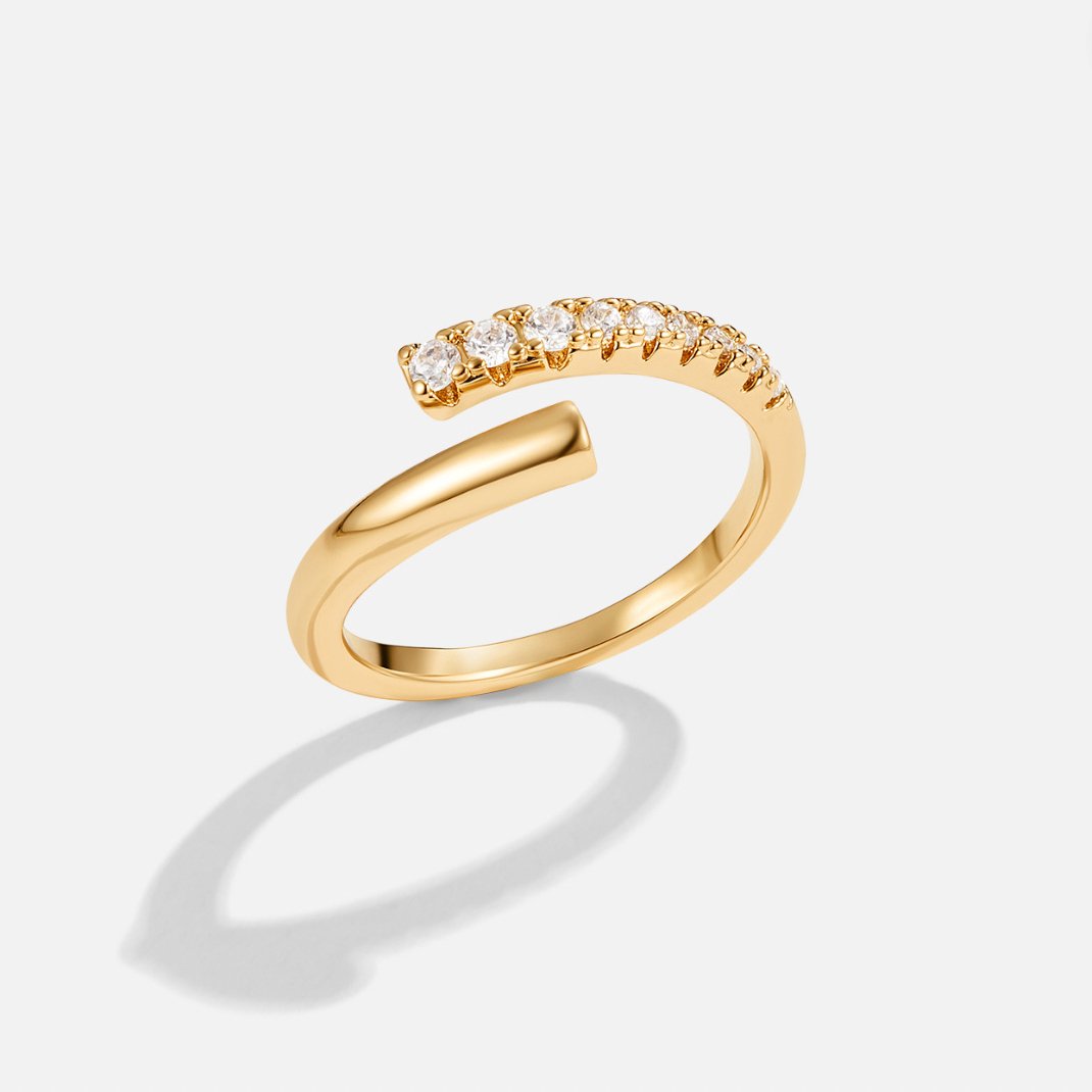Arya Gold & Kristall Wrap Ring Alma