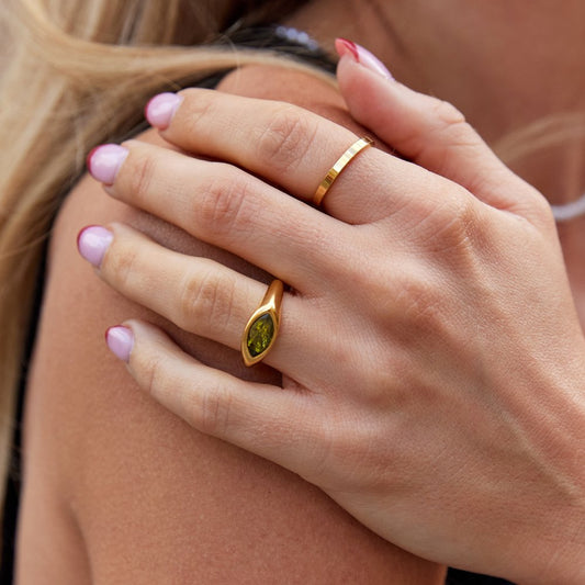 Green Arizona Kristall Ring Alma