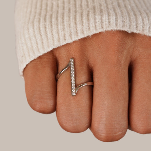 Mila Gedreht Silber Ring Alma