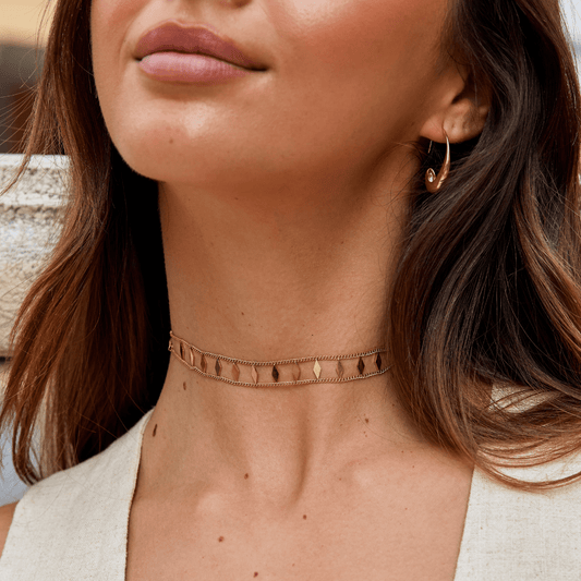 Zara Gold Choker Halskette Alma