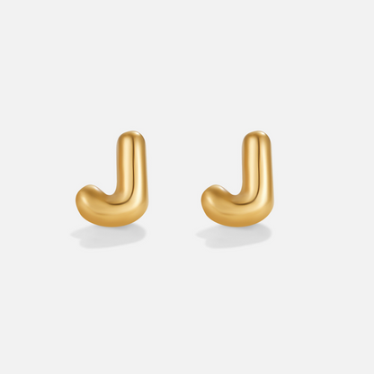 Gold Bubble Buchstaben Ohrringe Alma