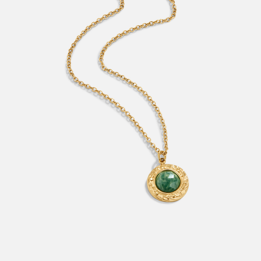 Green Aventurine MüNz Halskette Alma