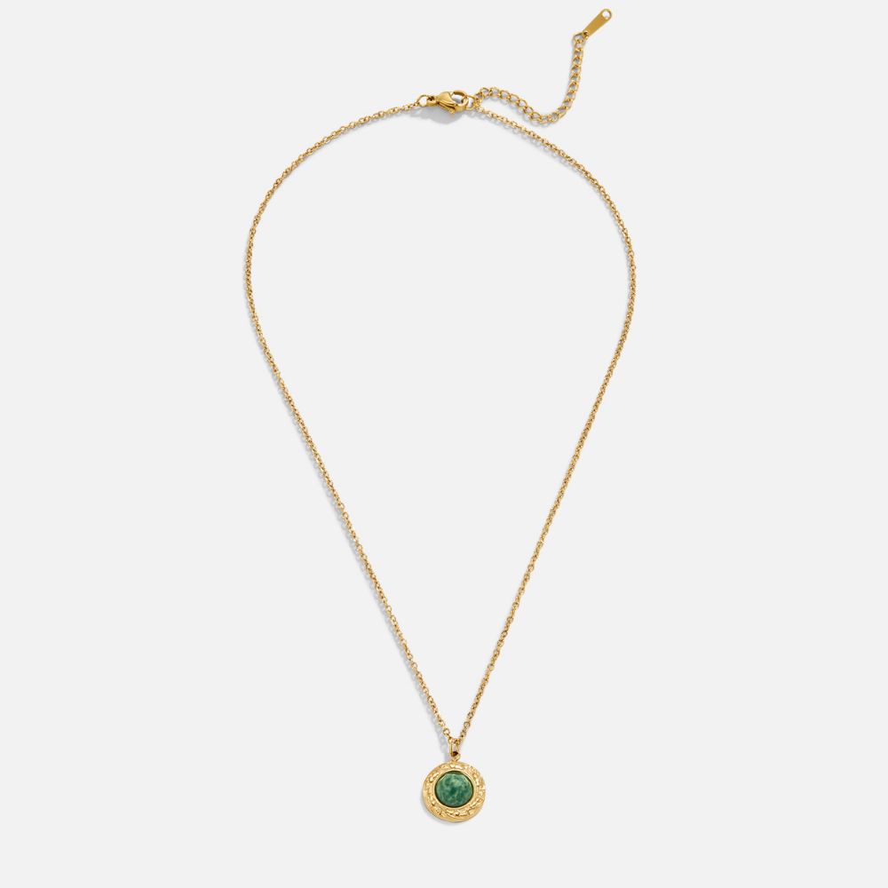 Green Aventurine MüNz Halskette Alma