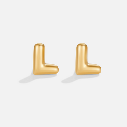 Gold Bubble Buchstaben Ohrringe Alma