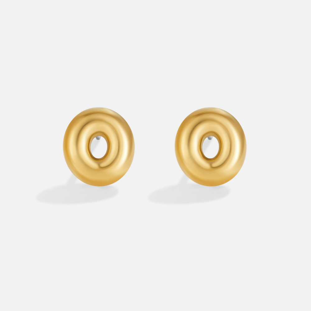 Gold Bubble Buchstaben Ohrringe Alma
