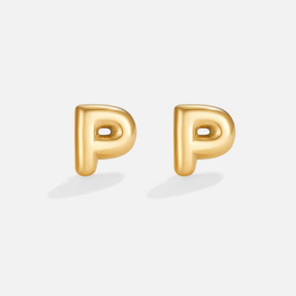 Gold Bubble Buchstaben Ohrringe Alma