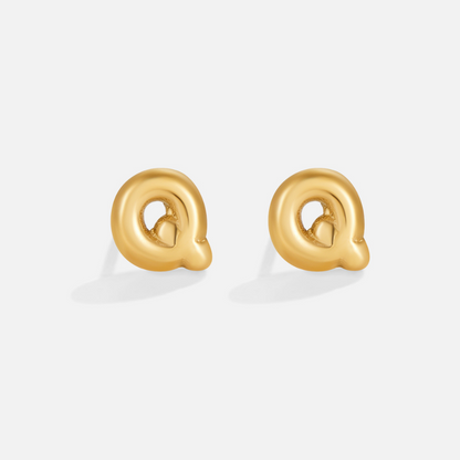 Gold Bubble Buchstaben Ohrringe Alma
