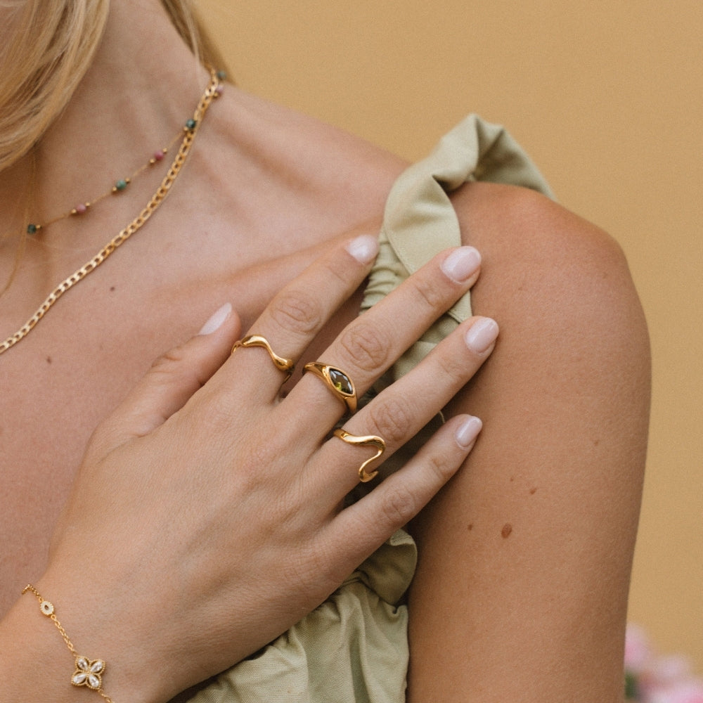 Gold Welle Ring Alma