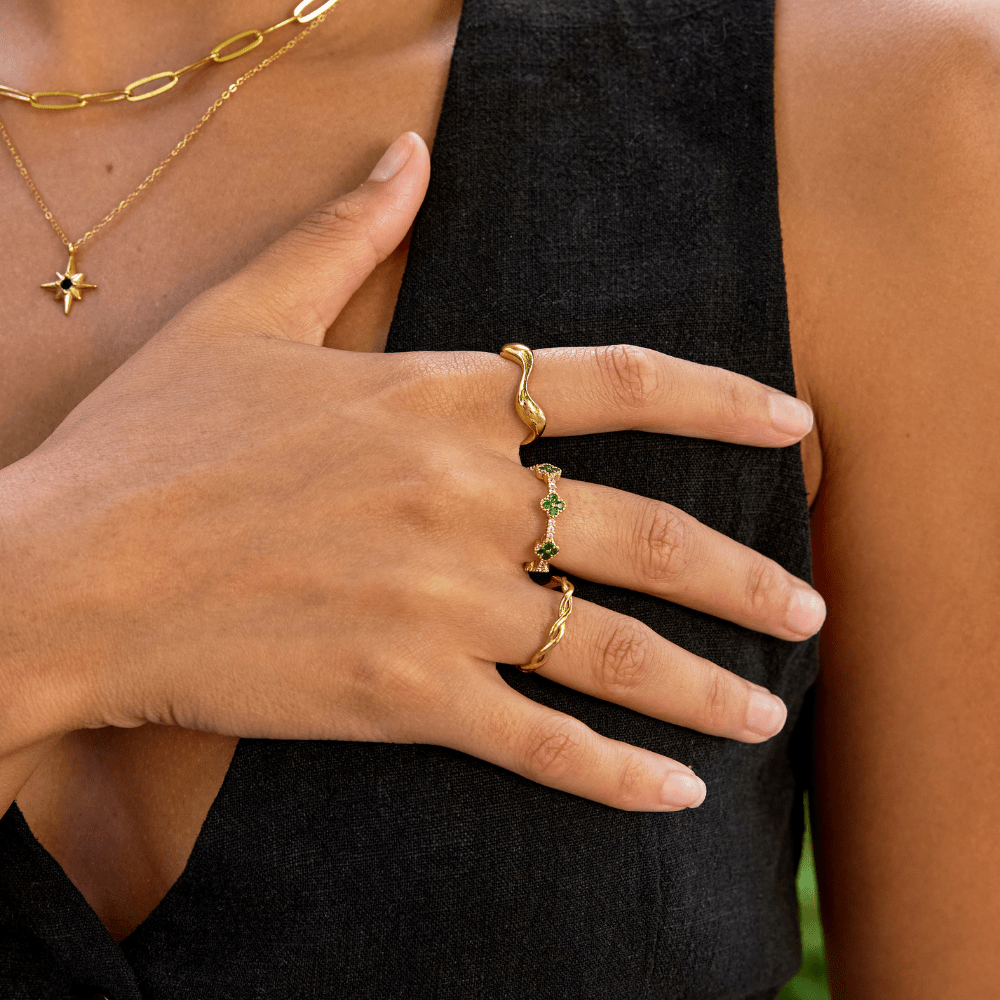 18K Gold Welle Ring Alma
