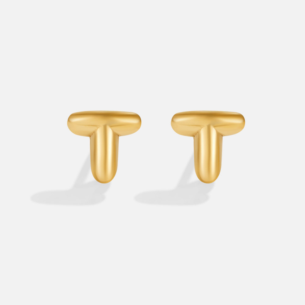 Gold Bubble Buchstaben Ohrringe Alma