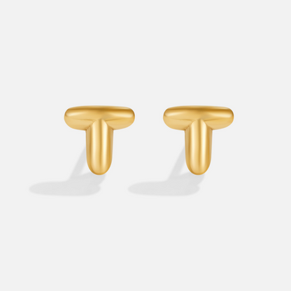 Gold Bubble Buchstaben Ohrringe Alma