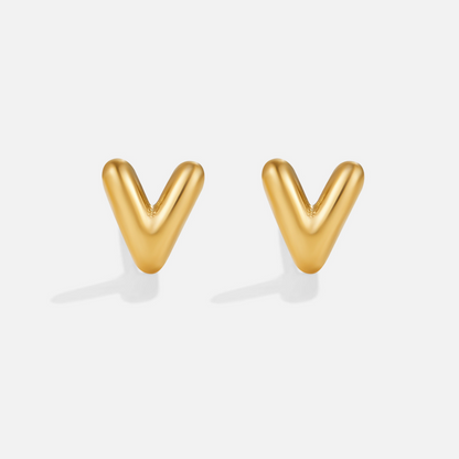 Gold Bubble Buchstaben Ohrringe Alma
