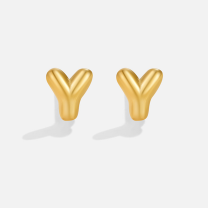 Gold Bubble Buchstaben Ohrringe Alma