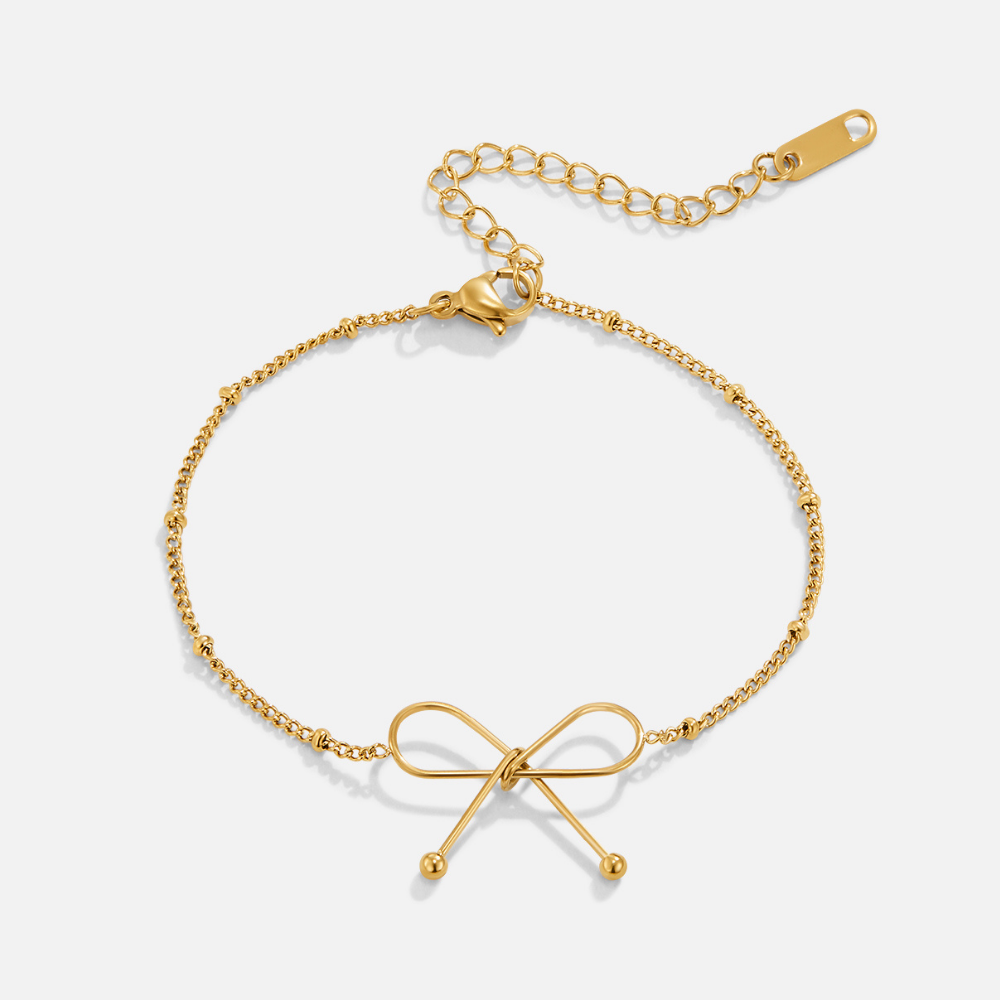 Anika Gold Bow Armband Alma
