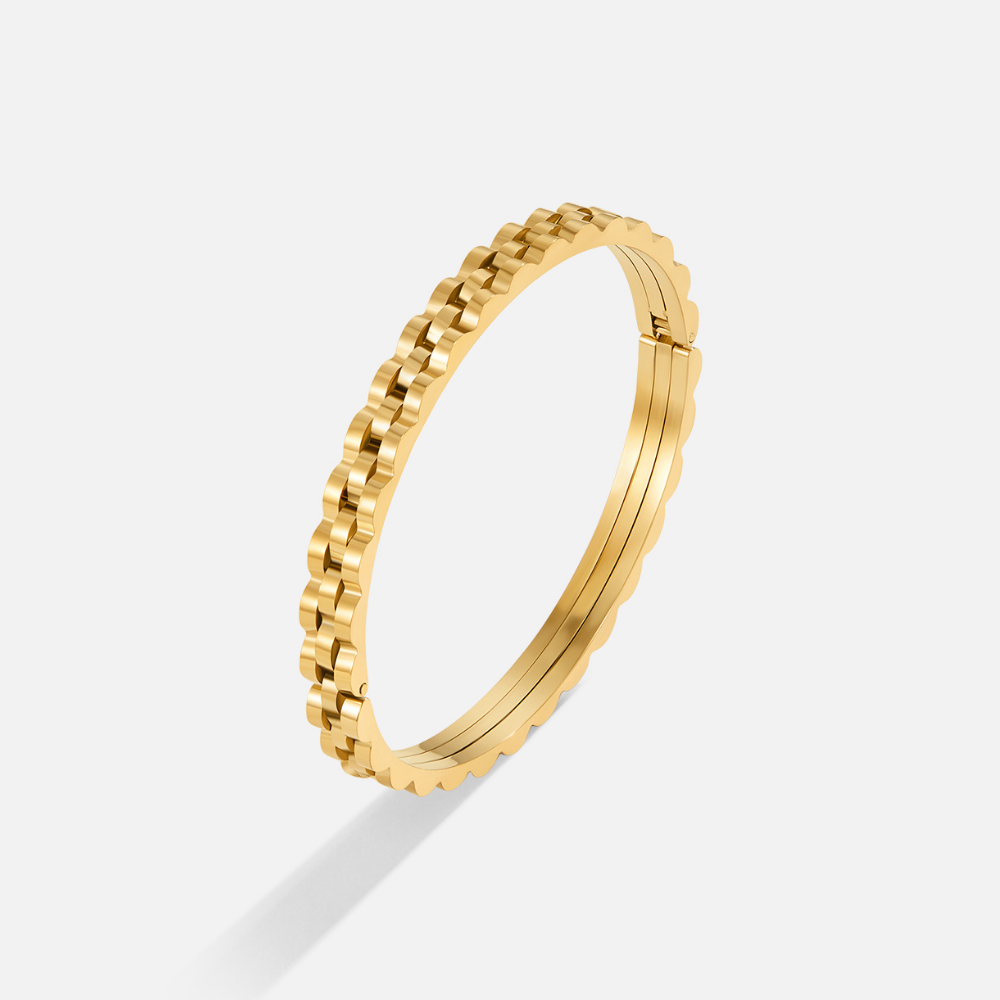 Renee Chunky Gold Armreif Alma
