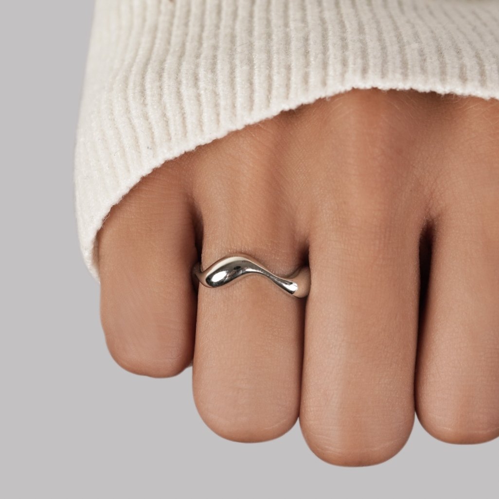 Silber Welle Ring 1142 Alma