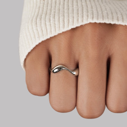 Silber Welle Ring 1142 Alma