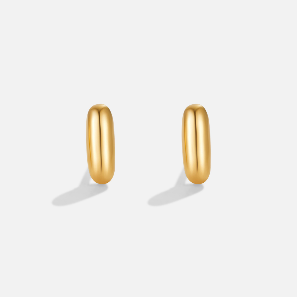 Gold Bubble Buchstaben Ohrringe Alma