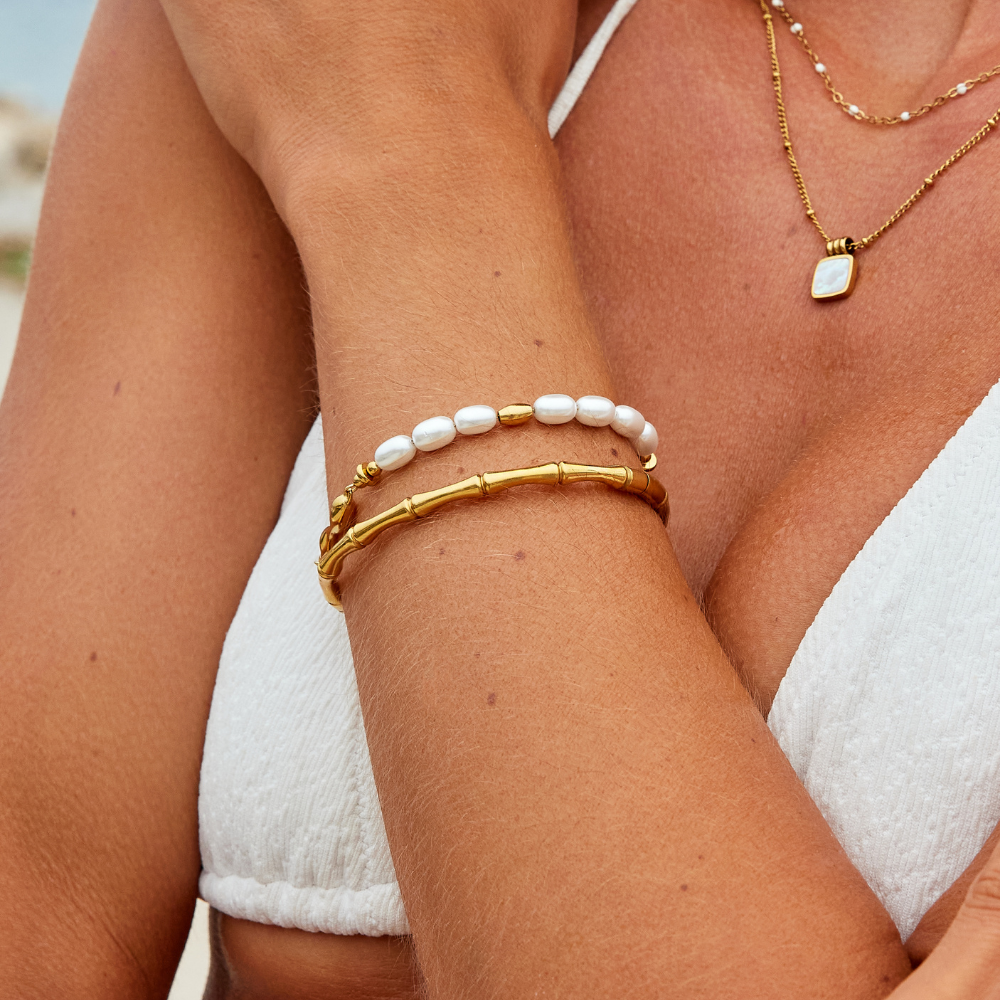 Ara Golden Bamboo Armreif Alma