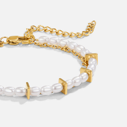 Aria Mehrlagige Perlenarmband Alma