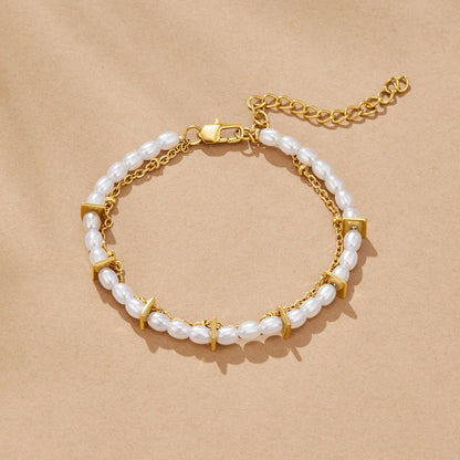 Aria Mehrlagige Perlenarmband Alma