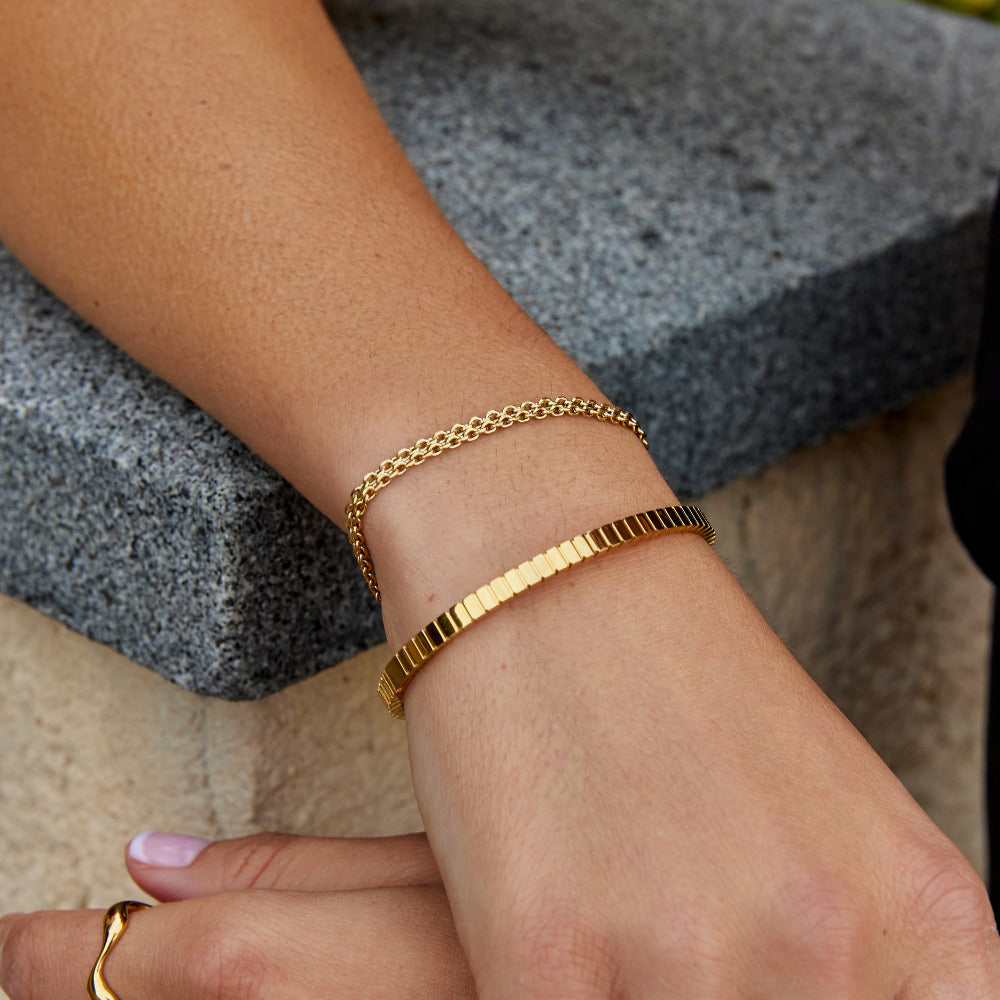 Capri Gold Ketten Armband Alma