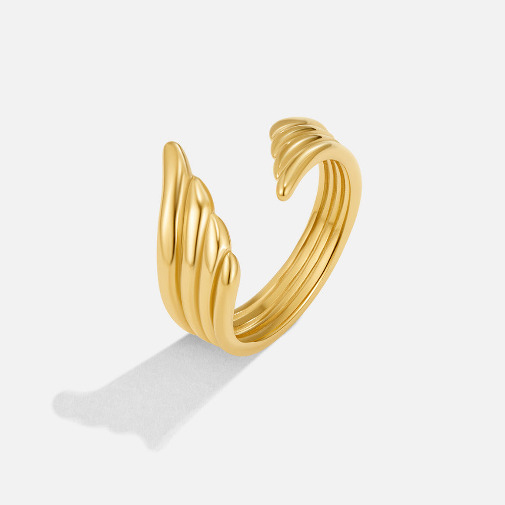 Golden Angel Wing Wrap Ring Alma