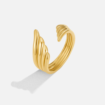 Golden Angel Wing Wrap Ring Alma