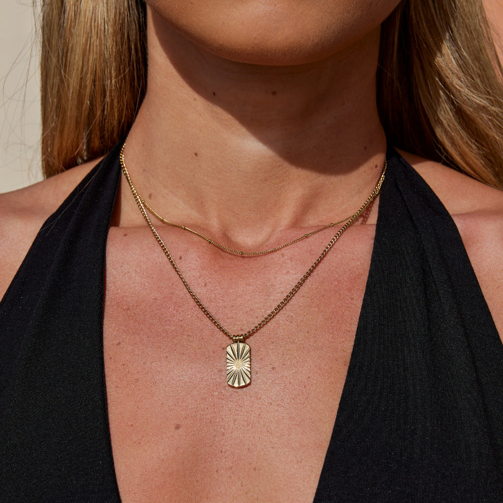Kiya Gold Pendant Halskette Alma