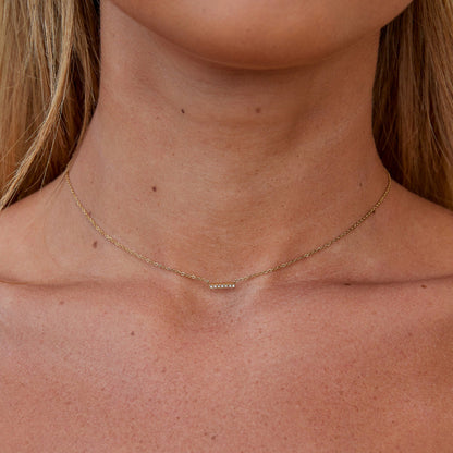 Missy Kristall Bar Pendant Halskette Alma