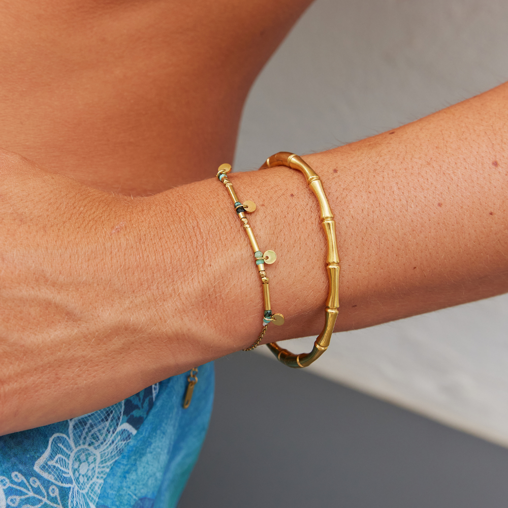 Neri Gold Disc Armband Alma