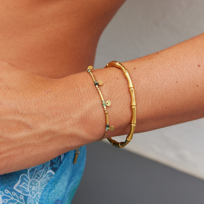 Neri Gold Disc Armband Alma