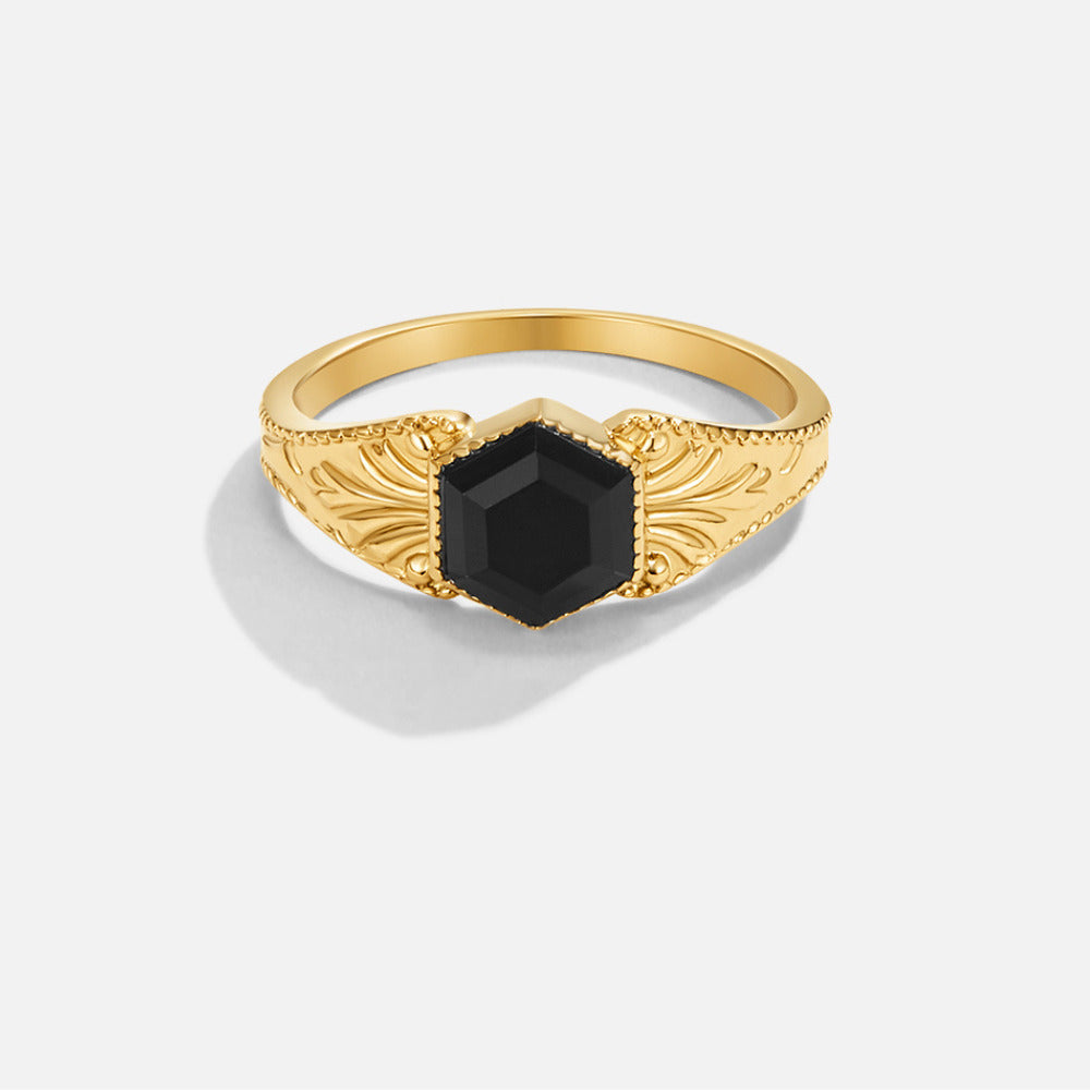 Phoenix Black Onyx Ring Alma