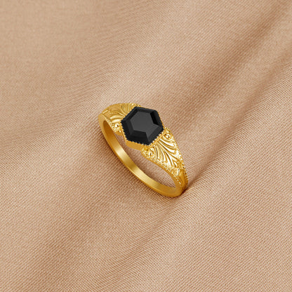 Phoenix Black Onyx Ring Alma