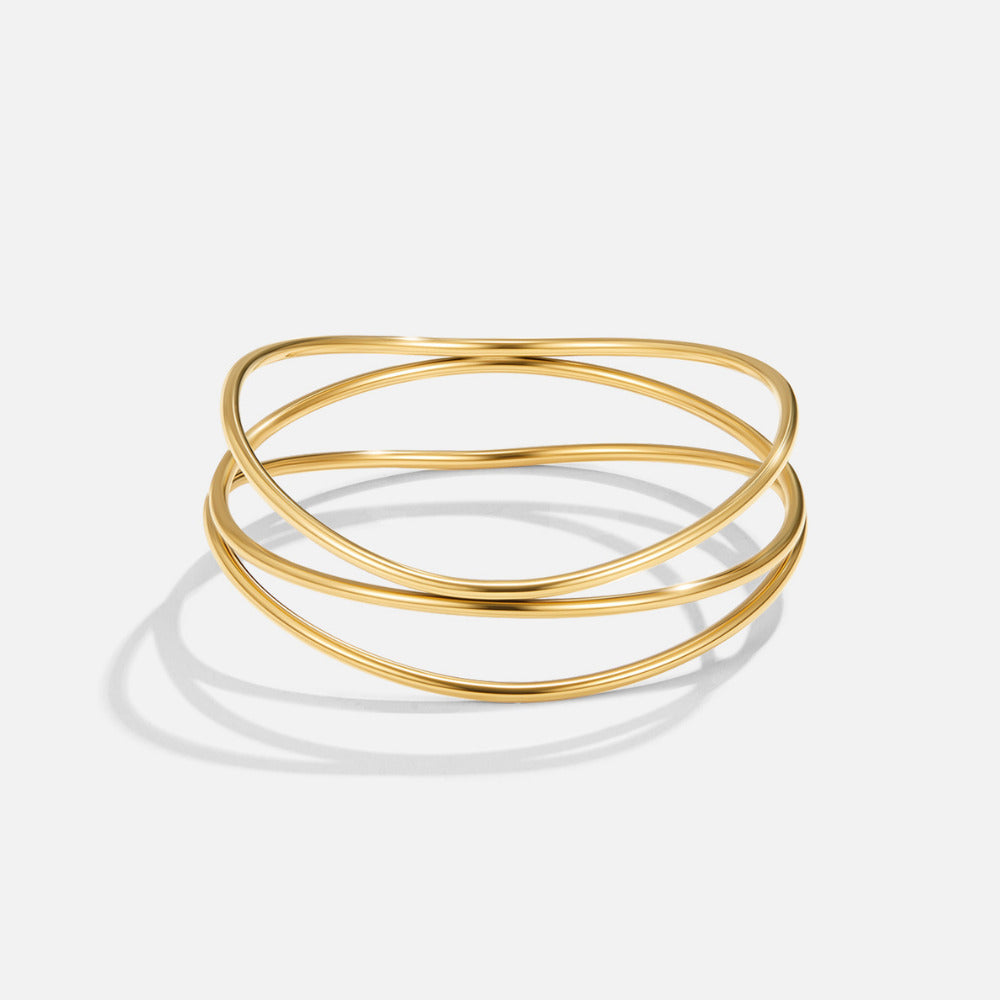 Sabrina Gold Mehrlagige Armreif Alma