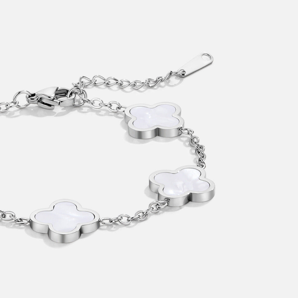 Silber Klee Armband Alma