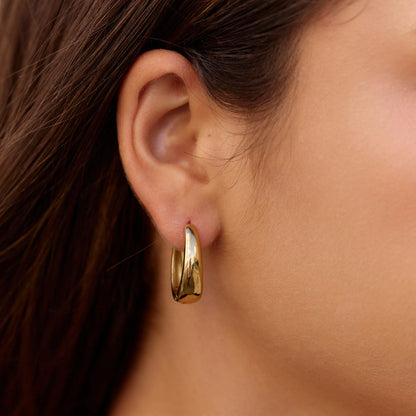 Valentina Gold Creolen Ohrringe Alma