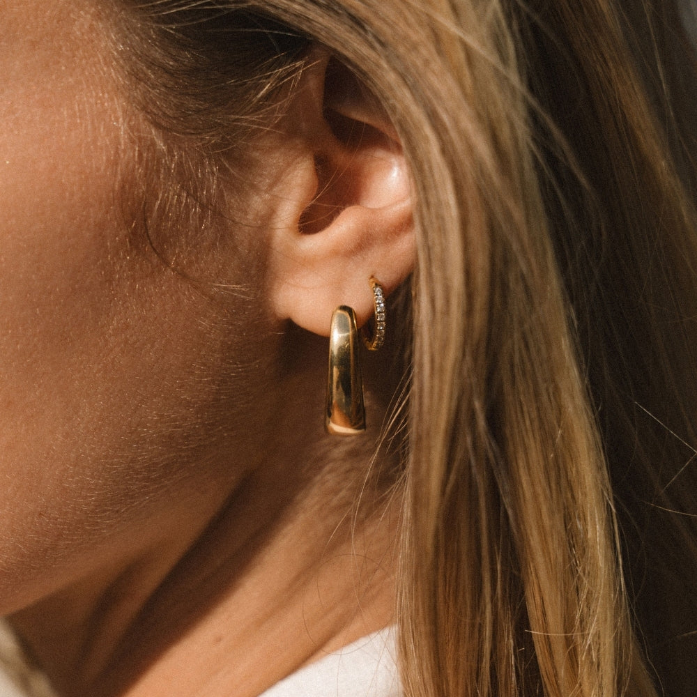 Valentina Gold Creolen Ohrringe Alma