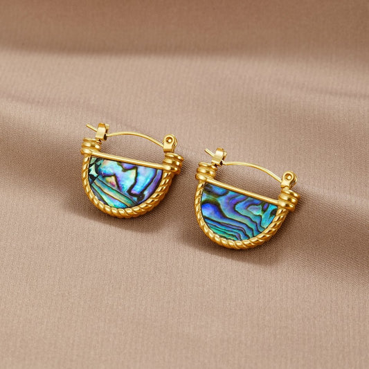 Amalfi Turquoise Shell Ohrringe Alma