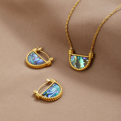 Amalfi Turquoise Shell Ohrringe Alma