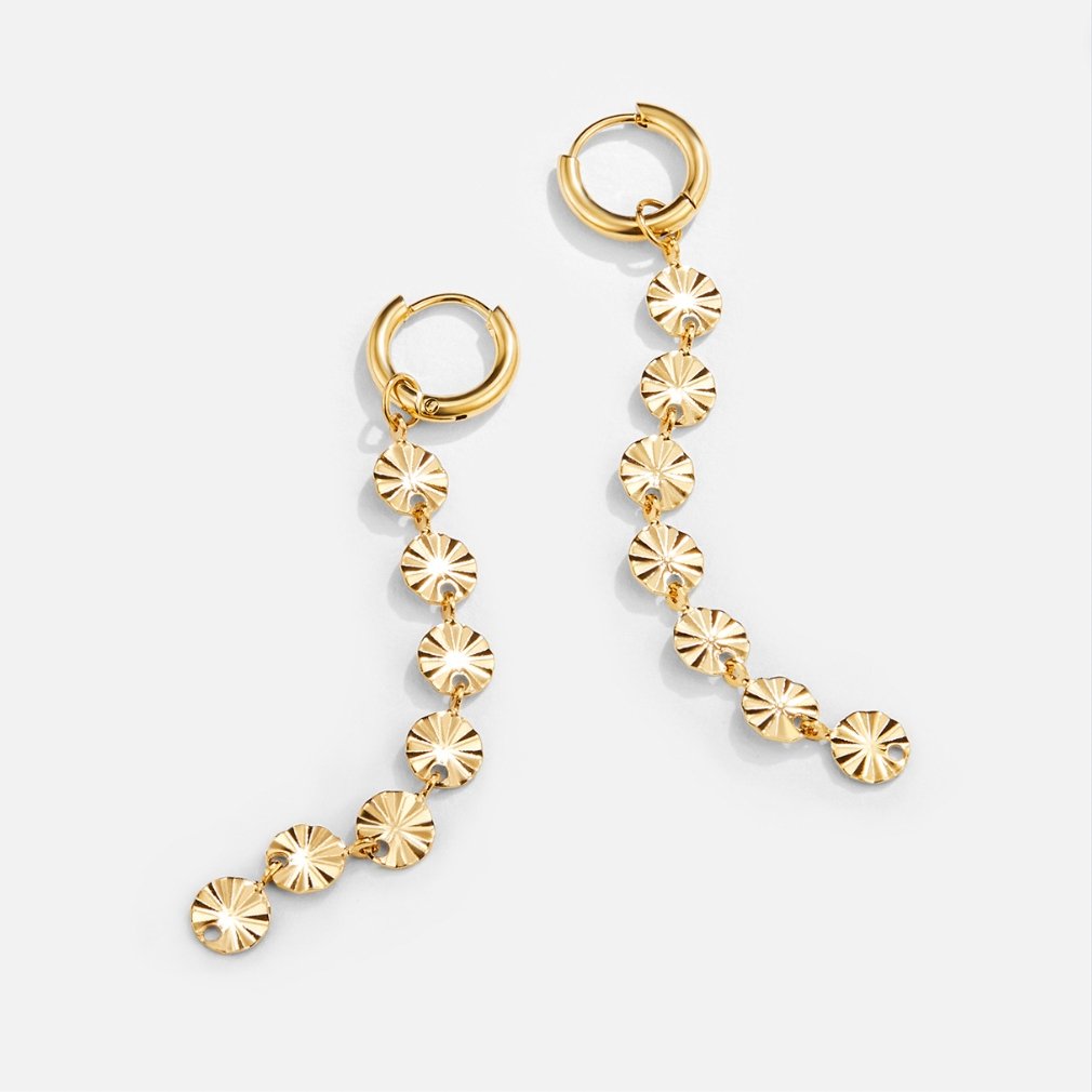 Amari 18K Gold Disc Ohrringe Alma