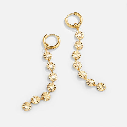 Amari 18K Gold Disc Ohrringe Alma