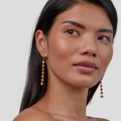 Amari 18K Gold Disc Ohrringe Alma