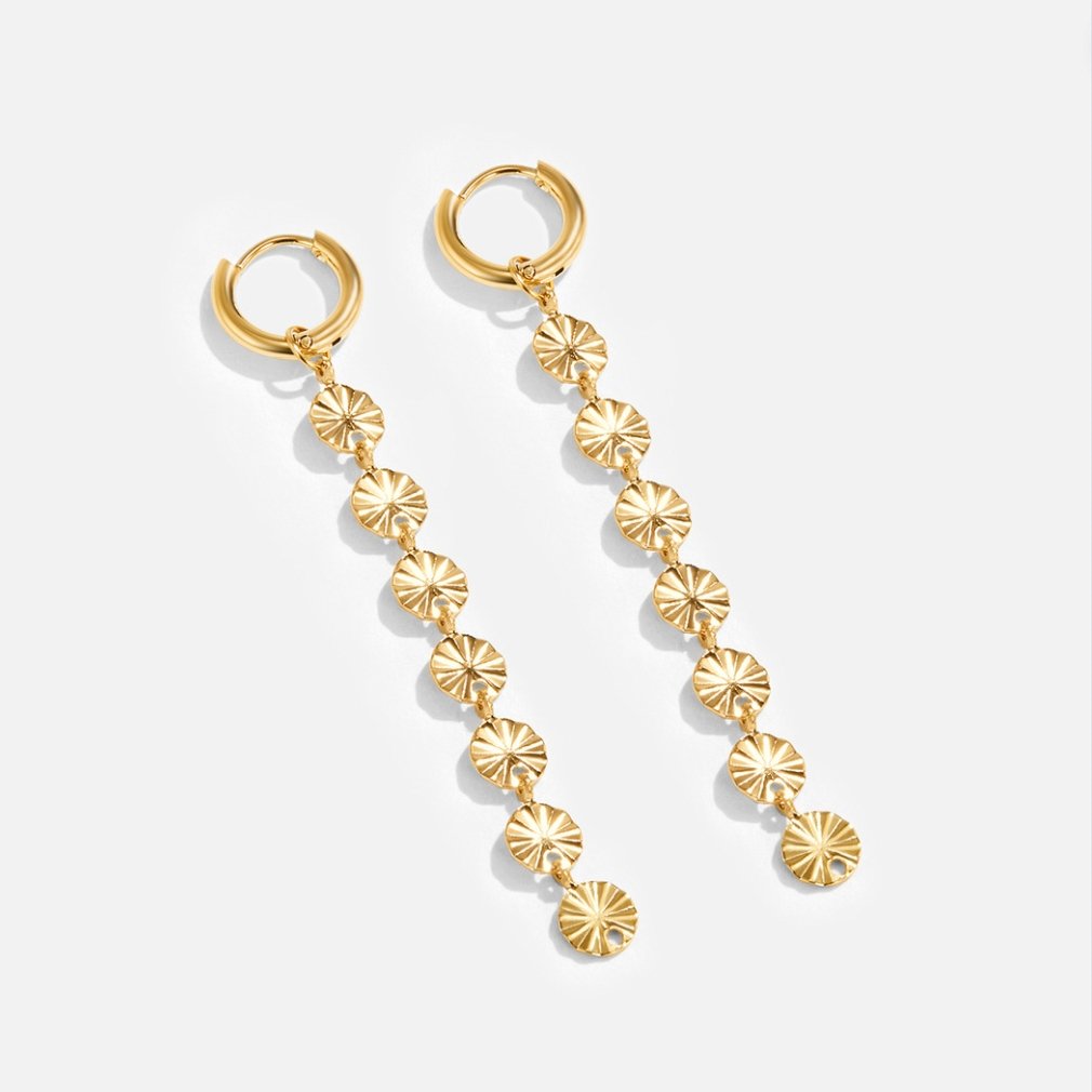 Amari 18K Gold Disc Ohrringe Alma
