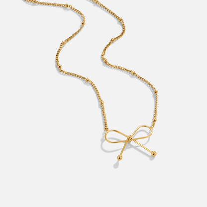 Anika Gold Bow Halskette Alma
