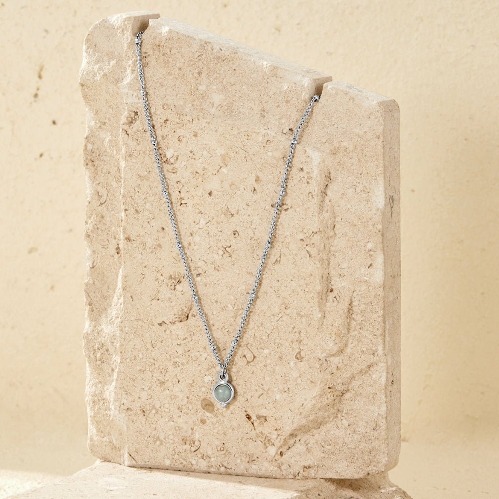Aquamarin Silber Halskette Alma
