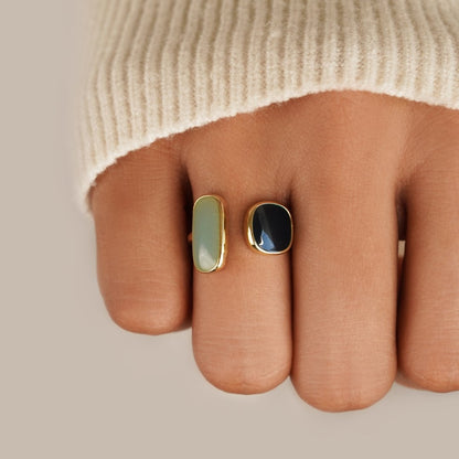 Aquamarin Wrap Ring Alma