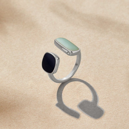 Aquamarin Wrap Silber Ring Alma