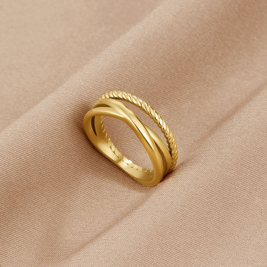 Ara Gedreht Crossed Ring Alma