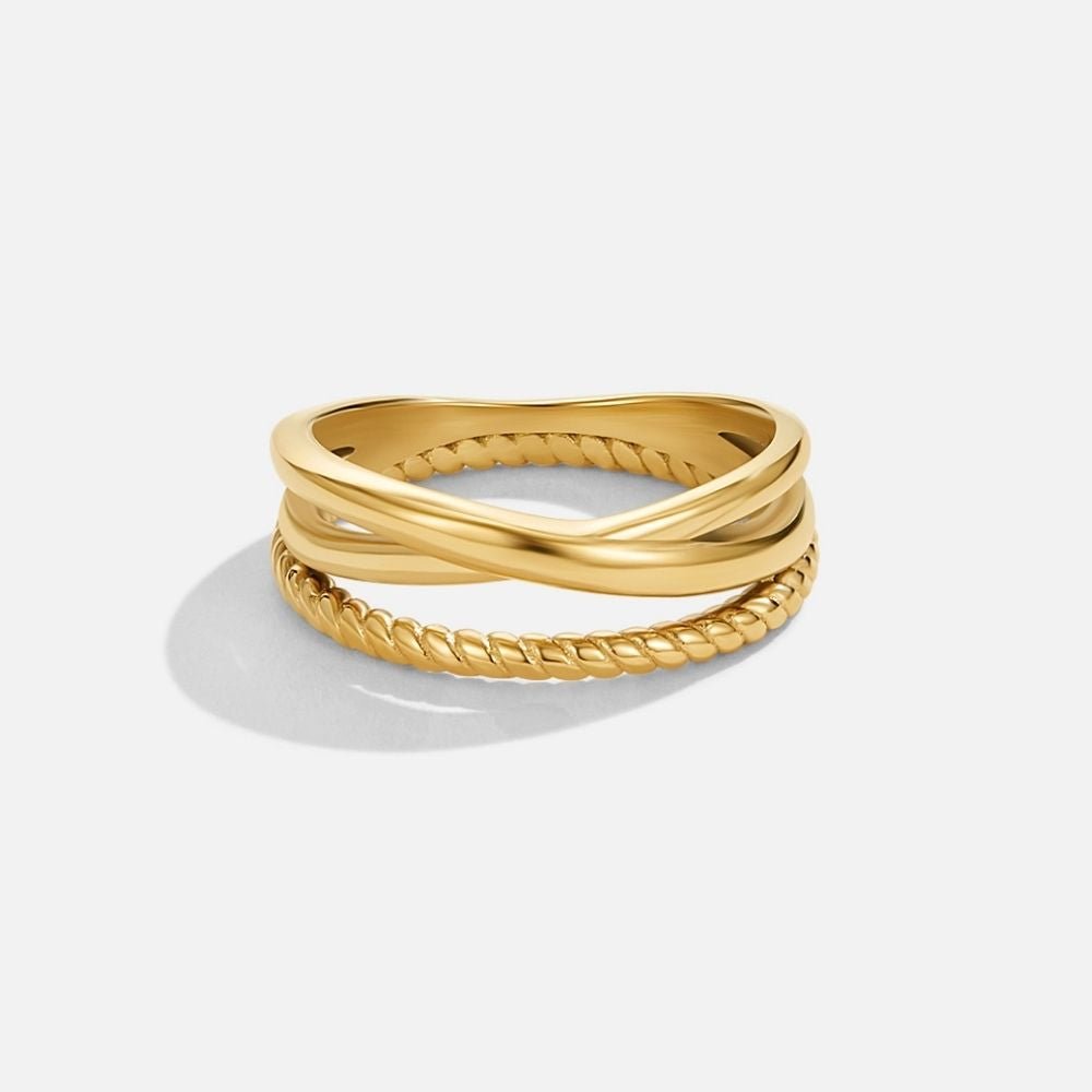 Ara Gedreht Crossed Ring Alma